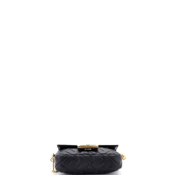 Fendi Baguette Nm Bag Zucca Embossed #226707F20B - Picture 4 of 6